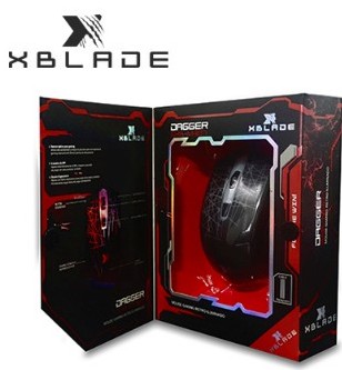  MOUSE XBLADE GAMING DAGGER M307 2400 DPI USB BLACK MULTICOLOR (PN GXB-M307)